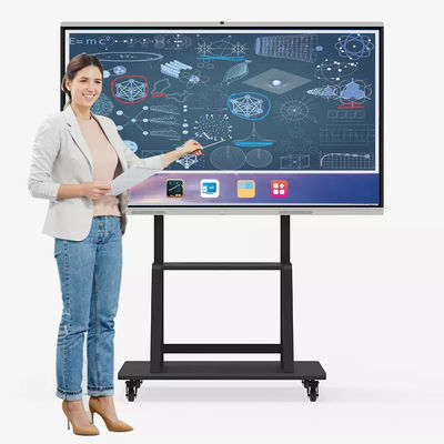 CE ROHS FCC HDMI شاشة عرض تفاعلية لوحة إلكترونية مسطحة